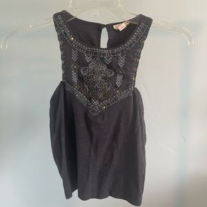 Navy Blue Halter Crop Top